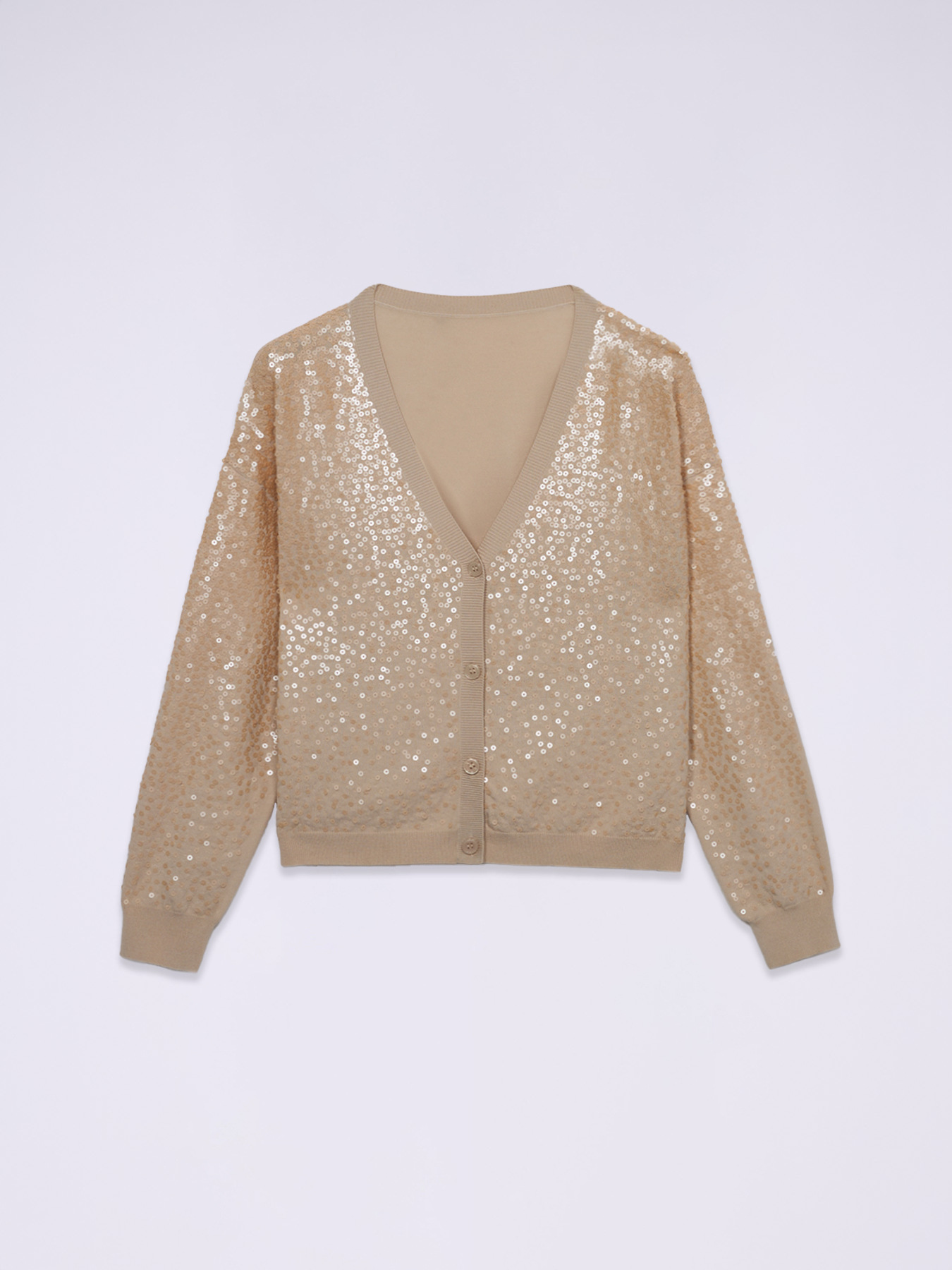 Cardigan with sequin embroidery image number 3