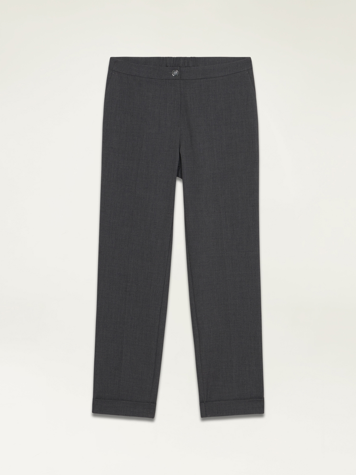 Pantaloni regular m&eacute;lange image number 4