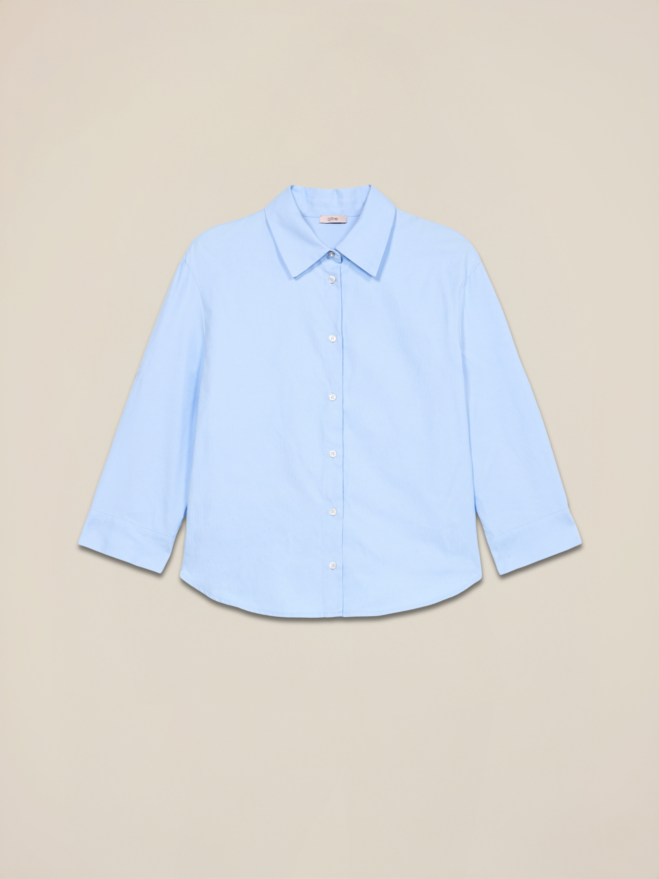Camisa boxy con mangas tres cuartos image number 3