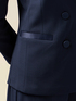 Double-breasted blazer with covered buttons image number 2