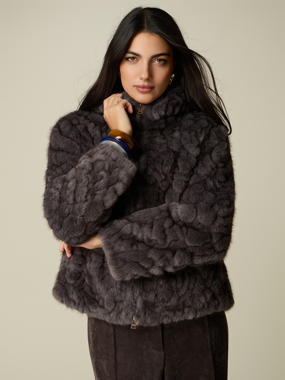 Short faux fur jacket