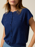 Short cardigan with sequins image number 2
