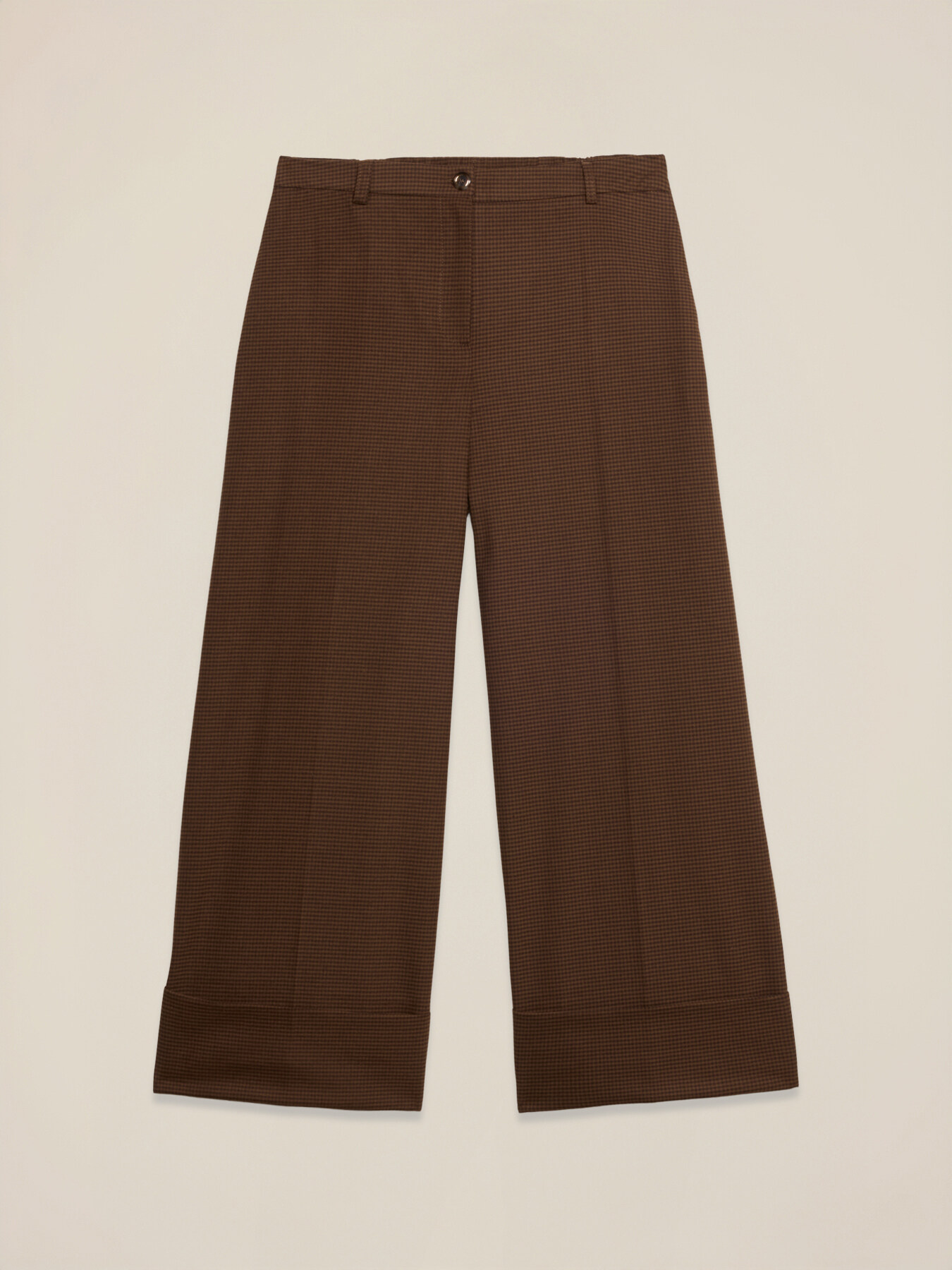 Pantalones cropped micro pata de gallo image number 3