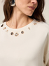 Soft touch sweatshirt with charms image number 2