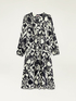 Midi-Kleid aus Satin mit Muster image number 4