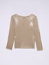 T-Shirt aus Baumwolle mit Pailletten-Vollbesatz image number 3