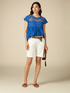 Bluse in A-Linie mit St. Galler Spitze image number 3