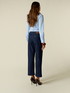 Cropped-Jeans mit Kristallen image number 1
