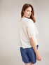 Blouse with broderie anglaise details image number 1