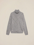 Mixed cashmere turtleneck with sequins image number 3