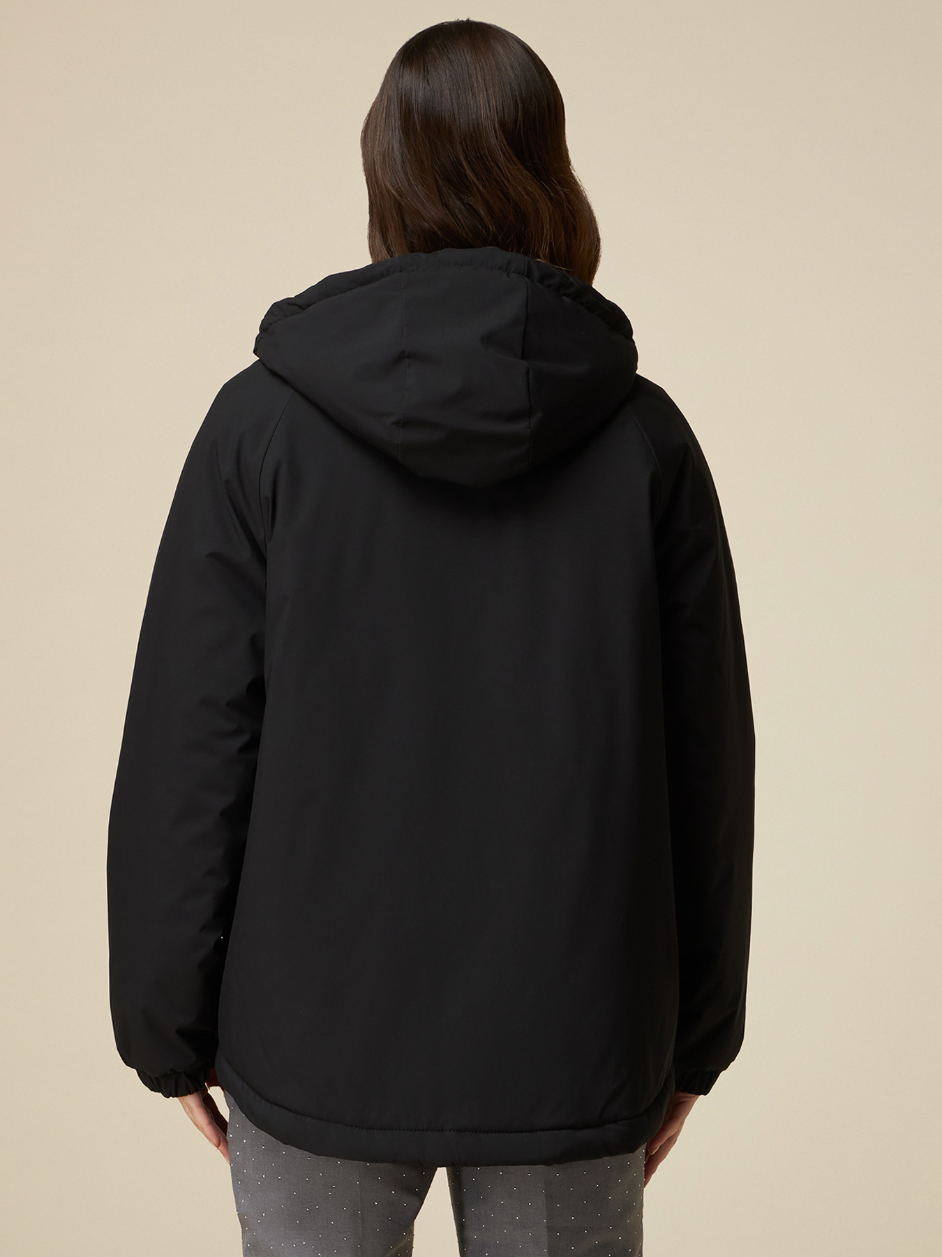 Padded coat with contrasting lining image number 1