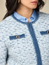 Tweed and denim boxy jacket image number 2