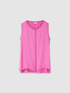 Top in raso con dettaglio lurex image number 3