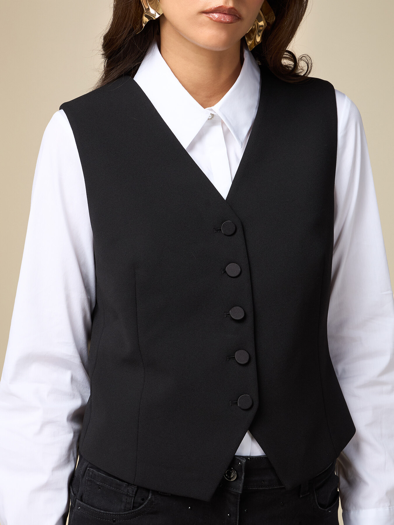 Weste mit bezogenen Kn&ouml;pfen image number 2