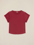 T-shirt in jersey con profili in raso image number 4