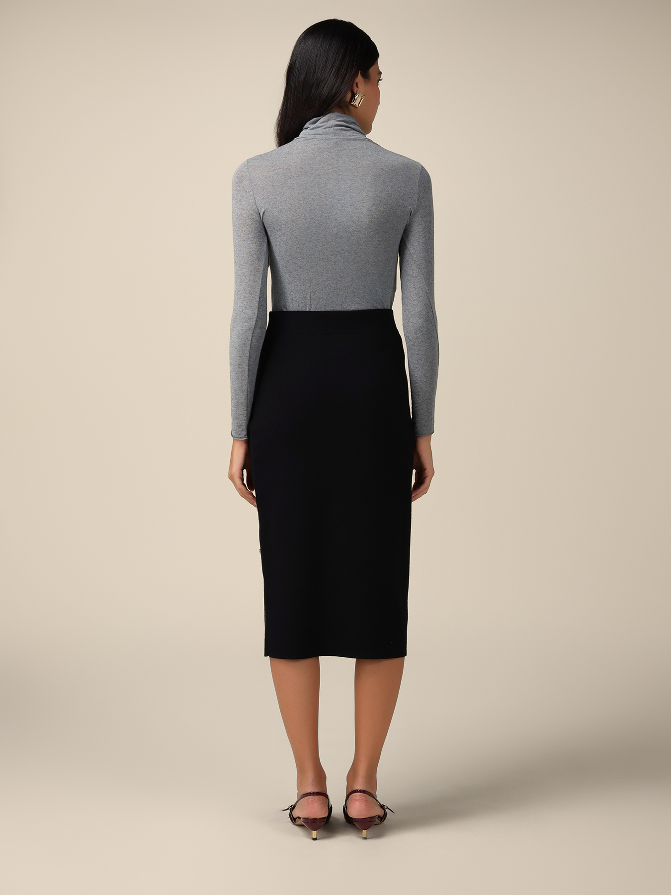 Jupe droite en tricot image number 1