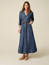 Rochie lungă cu efect denim image number 0