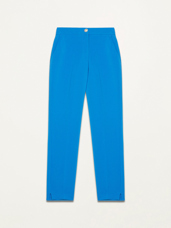 Stovepipe trousers in technical fabric
