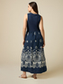 Long dress with patterned skirt image number 2