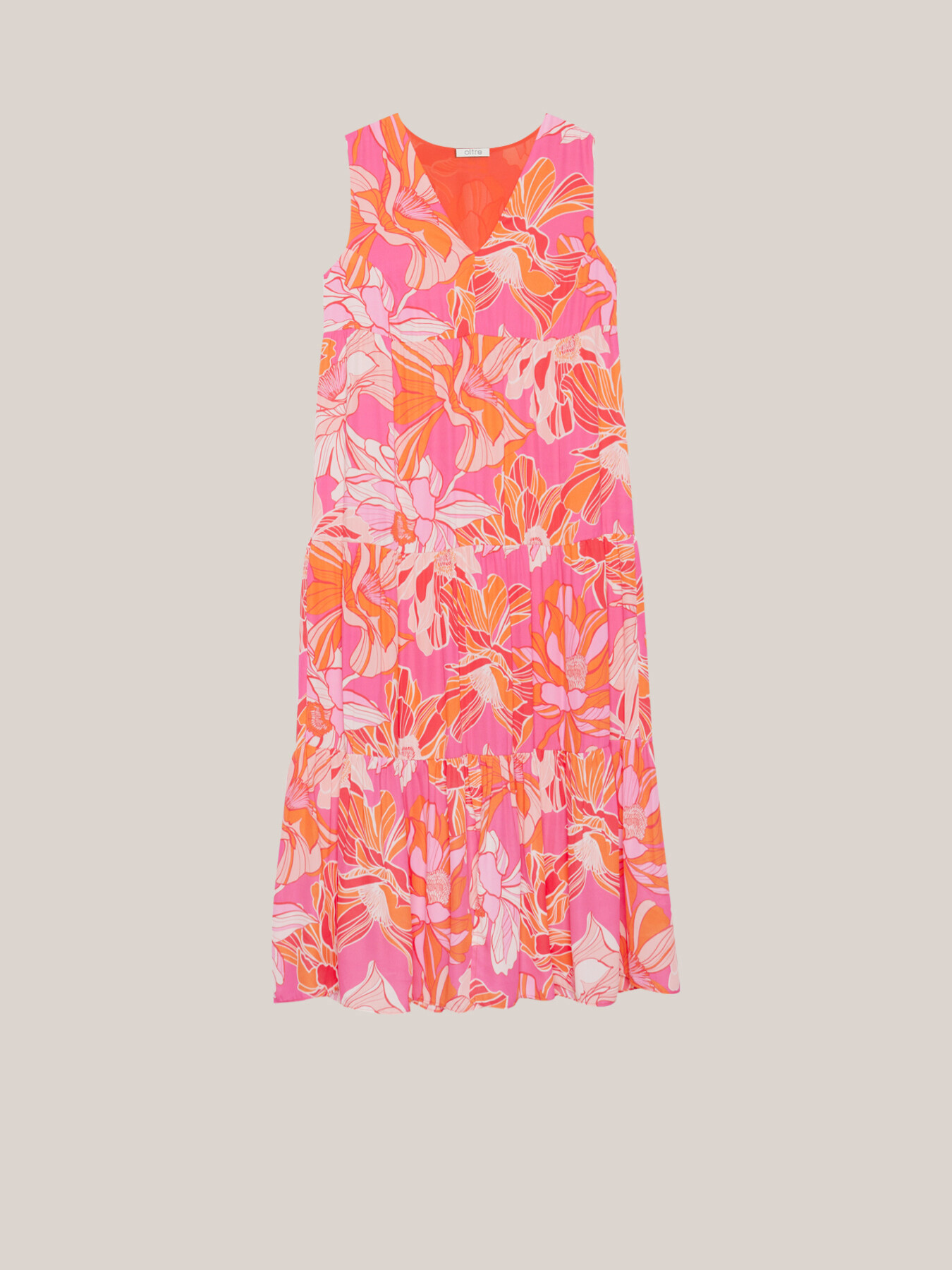 Vestito lungo fantasia floreale image number 3