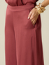 Palazzo-Hose aus Viskose-Satin image number 2