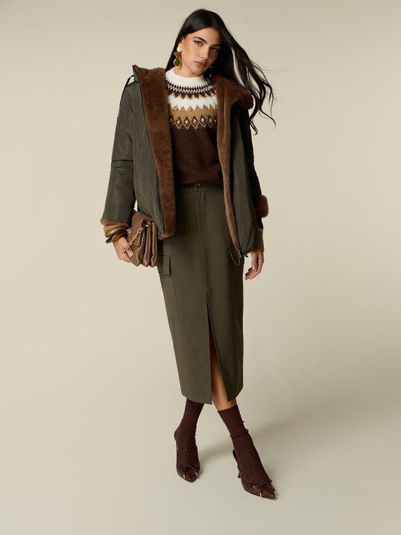 Cargo pencil skirt