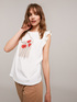 T-shirt stampa papaveri image number 1