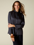 Striped satin shirt image number 0