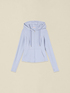 Sports sweatshirt with zip and hood image number 3