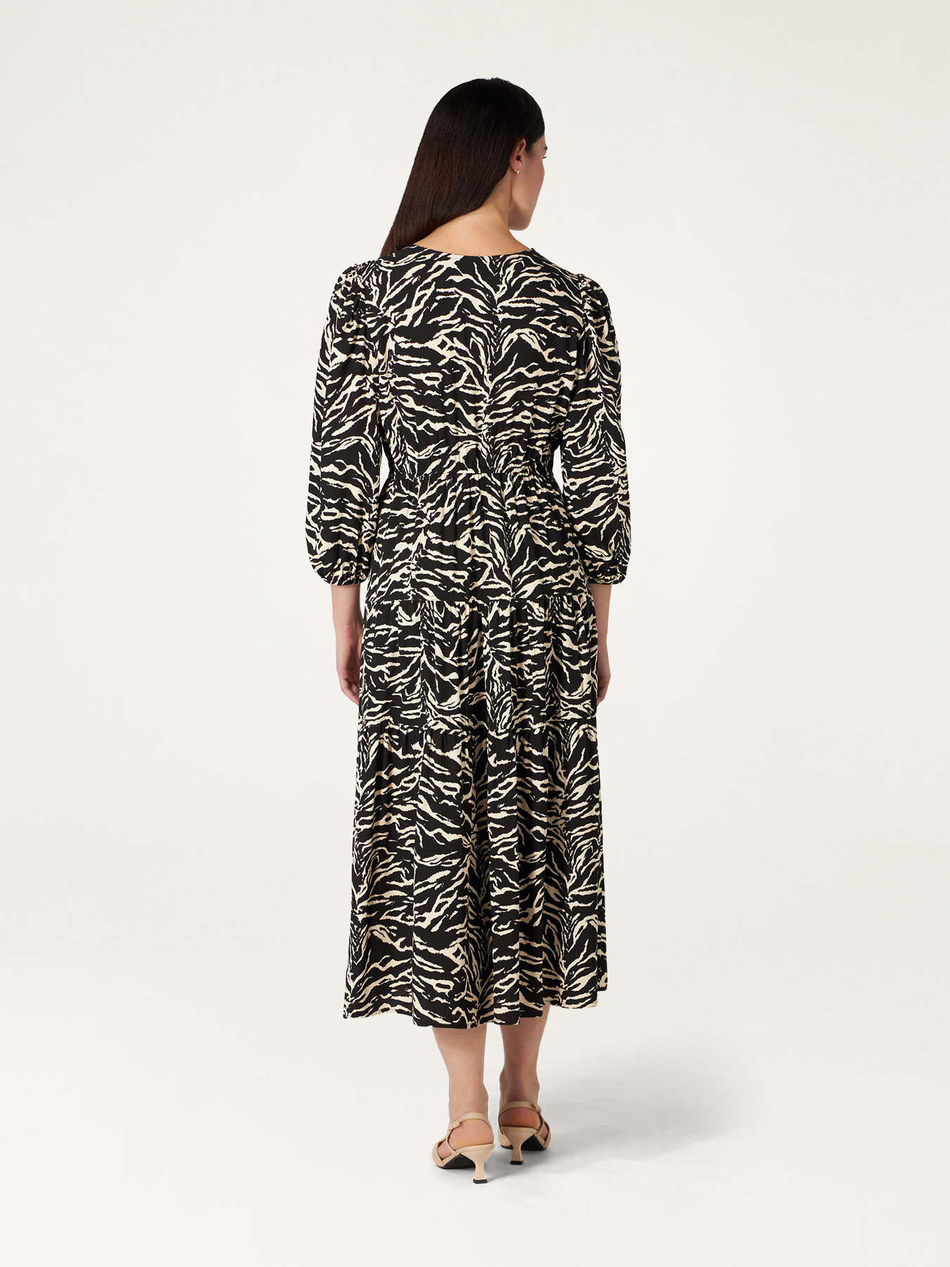 Animal print midi dress image number 1