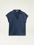 Dual-fabric polo shirt image number 3