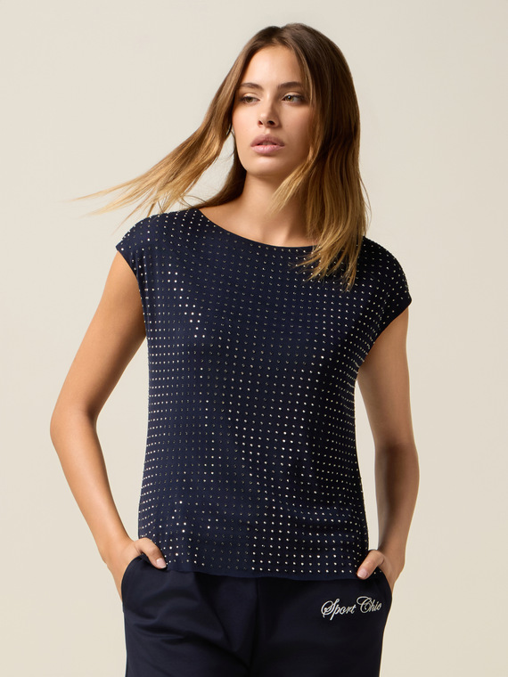 Tulle top with studs