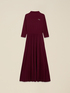 Vestito flare misto viscosa con spilla image number 3