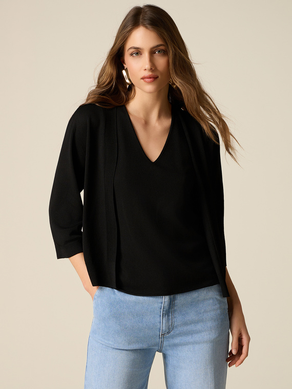 Viscose blend cardigan