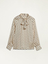 Satin polka-dotted blouse image number 3