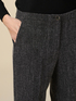 Regular viscose blend trousers image number 2