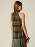 Patterned top with halter neckline image number 1