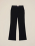 Wide-leg palazzo pants in enver satin image number 4