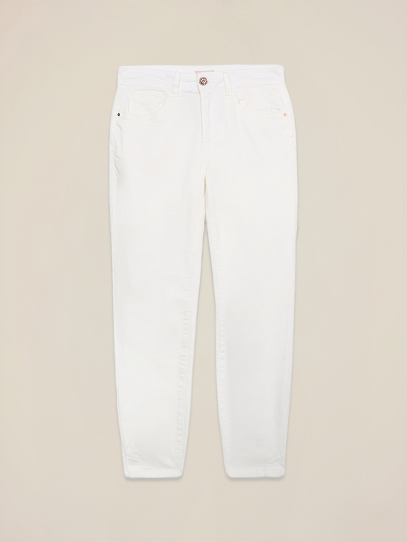 Pantalones regular de tejido mixto de lyocell