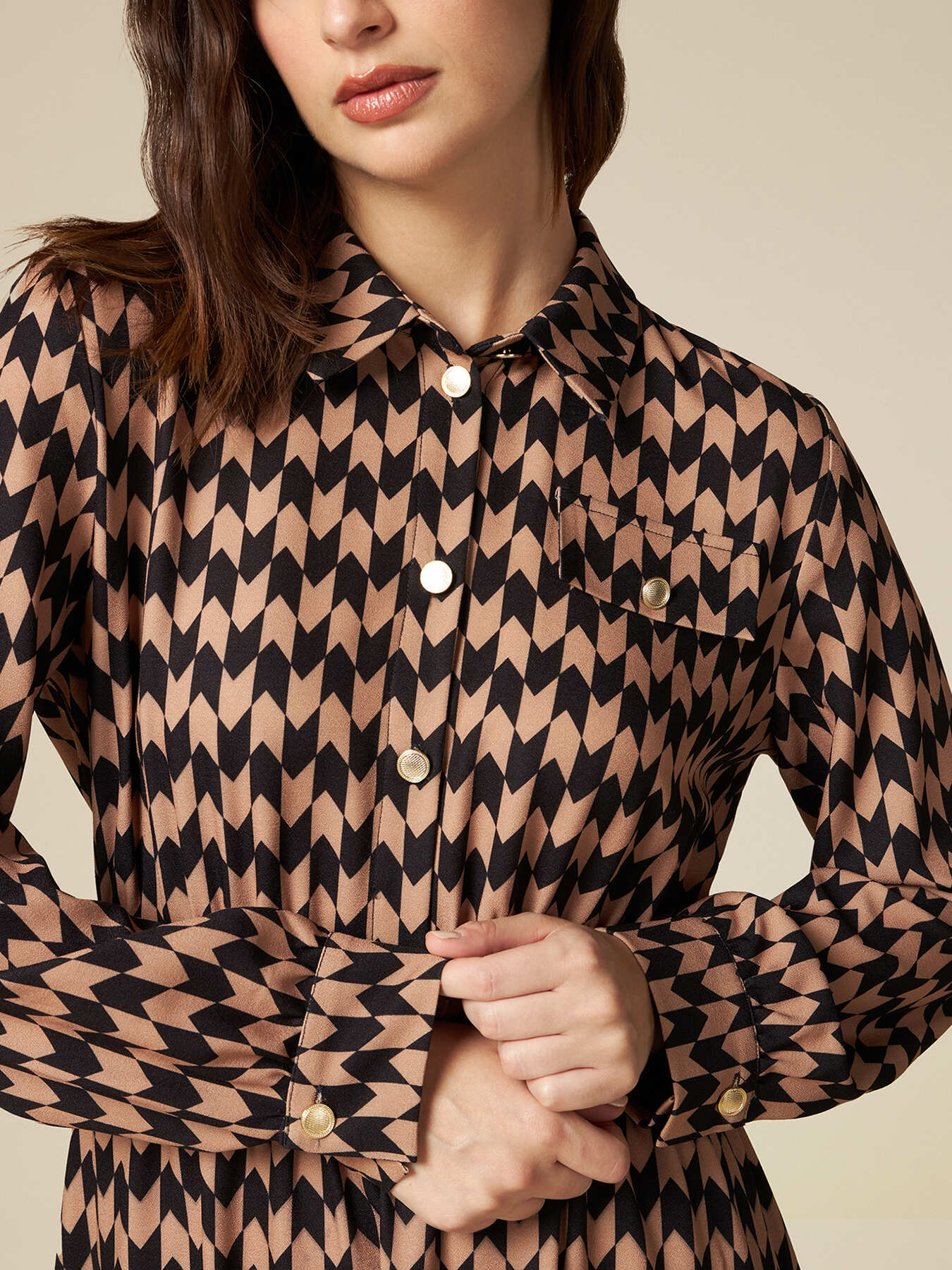 Kleid mit geometrischem Muster image number 2