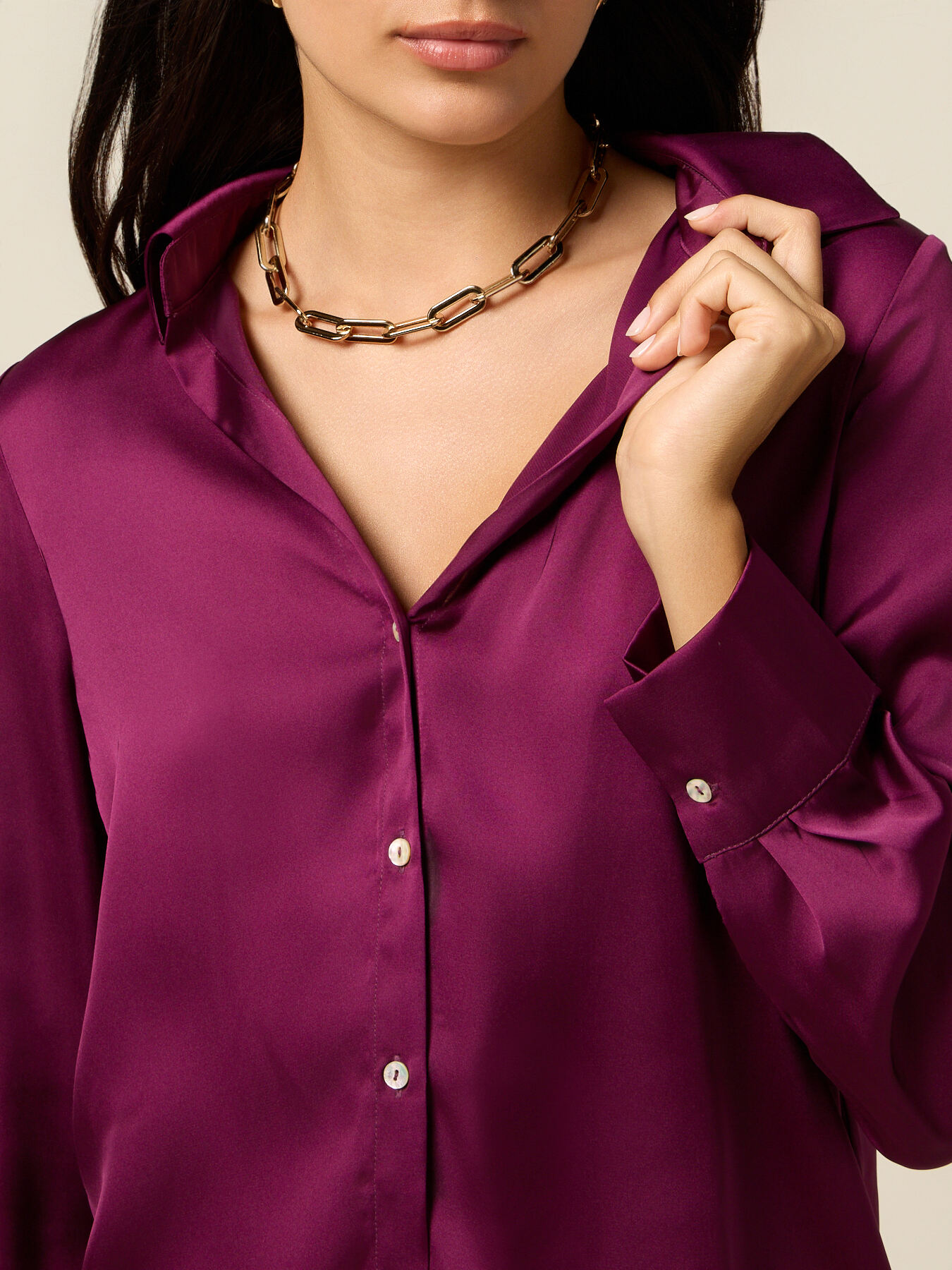 Satin shirt image number 2