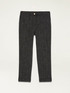 Regular viscose blend trousers image number 4