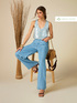 Pantalon large en tencel image number 0