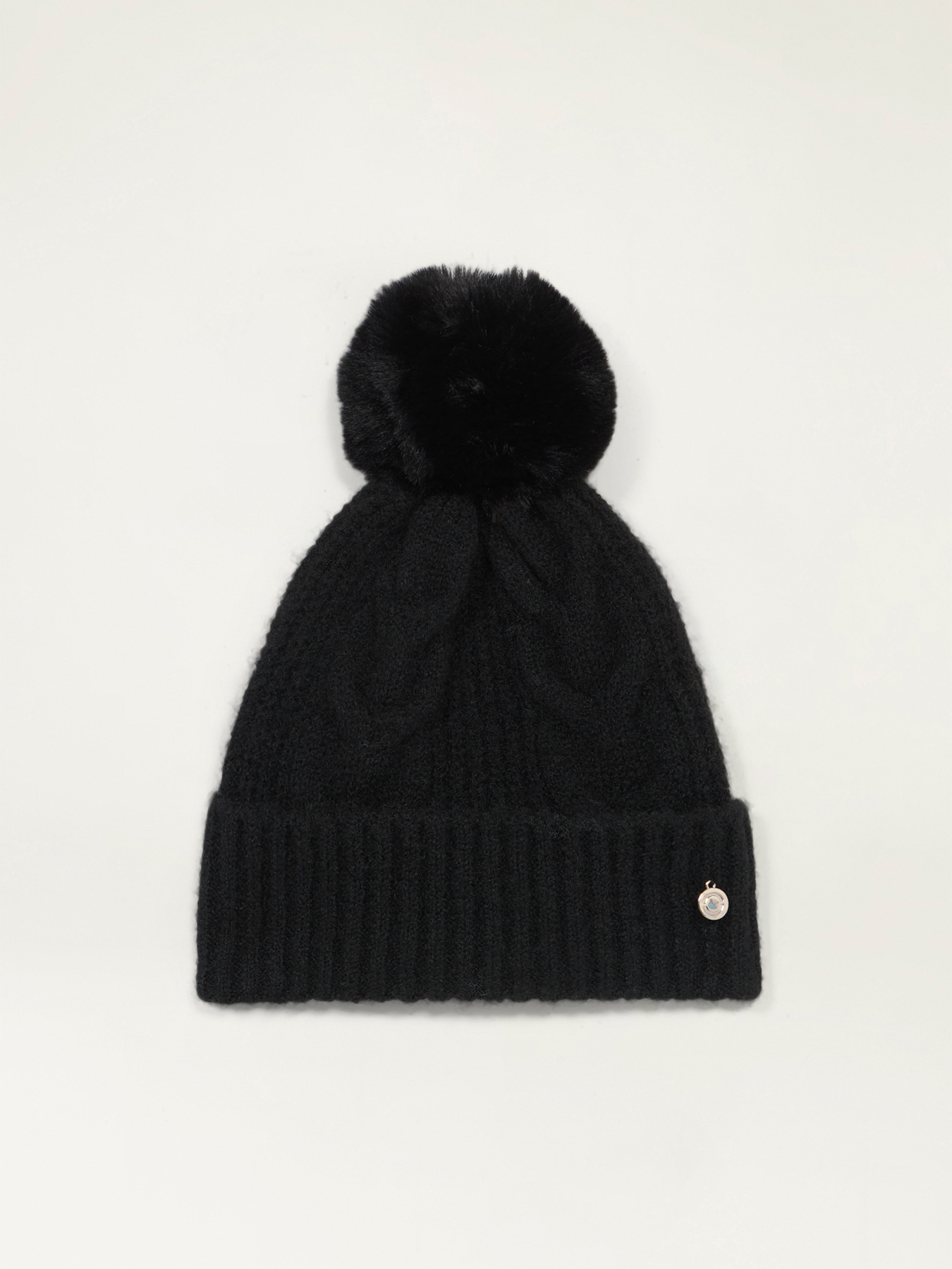 Wool-blend beanie with pom-pom image number 1