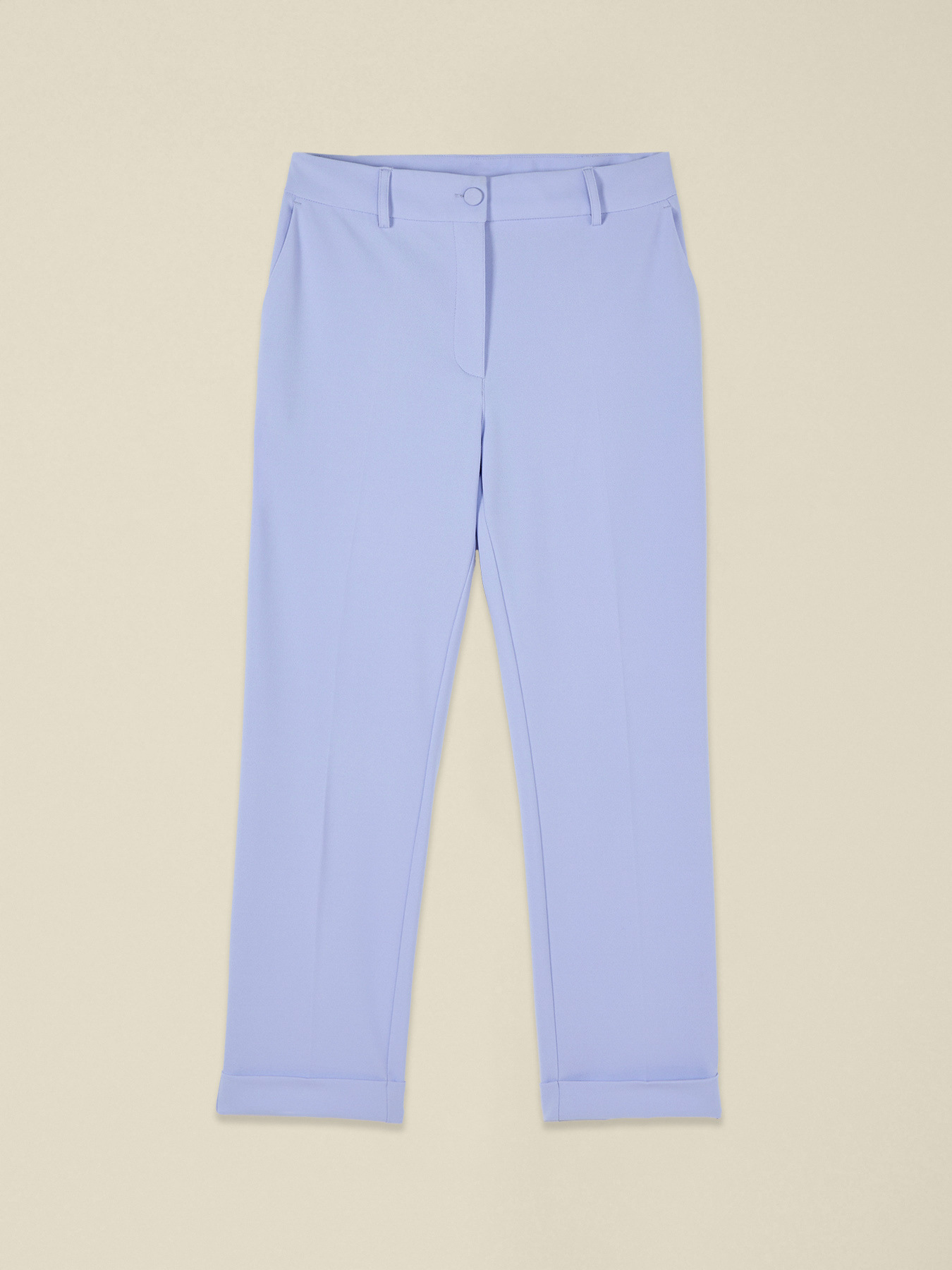 Pantalon court en tissu cr&ecirc;pe image number 4