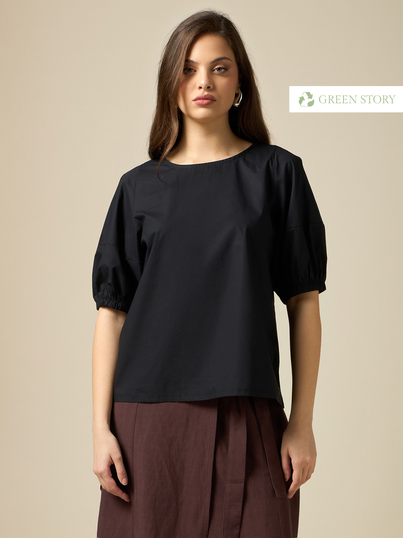 T-Shirt aus zwei verschiedenen Materialien eco-friendly image number 0