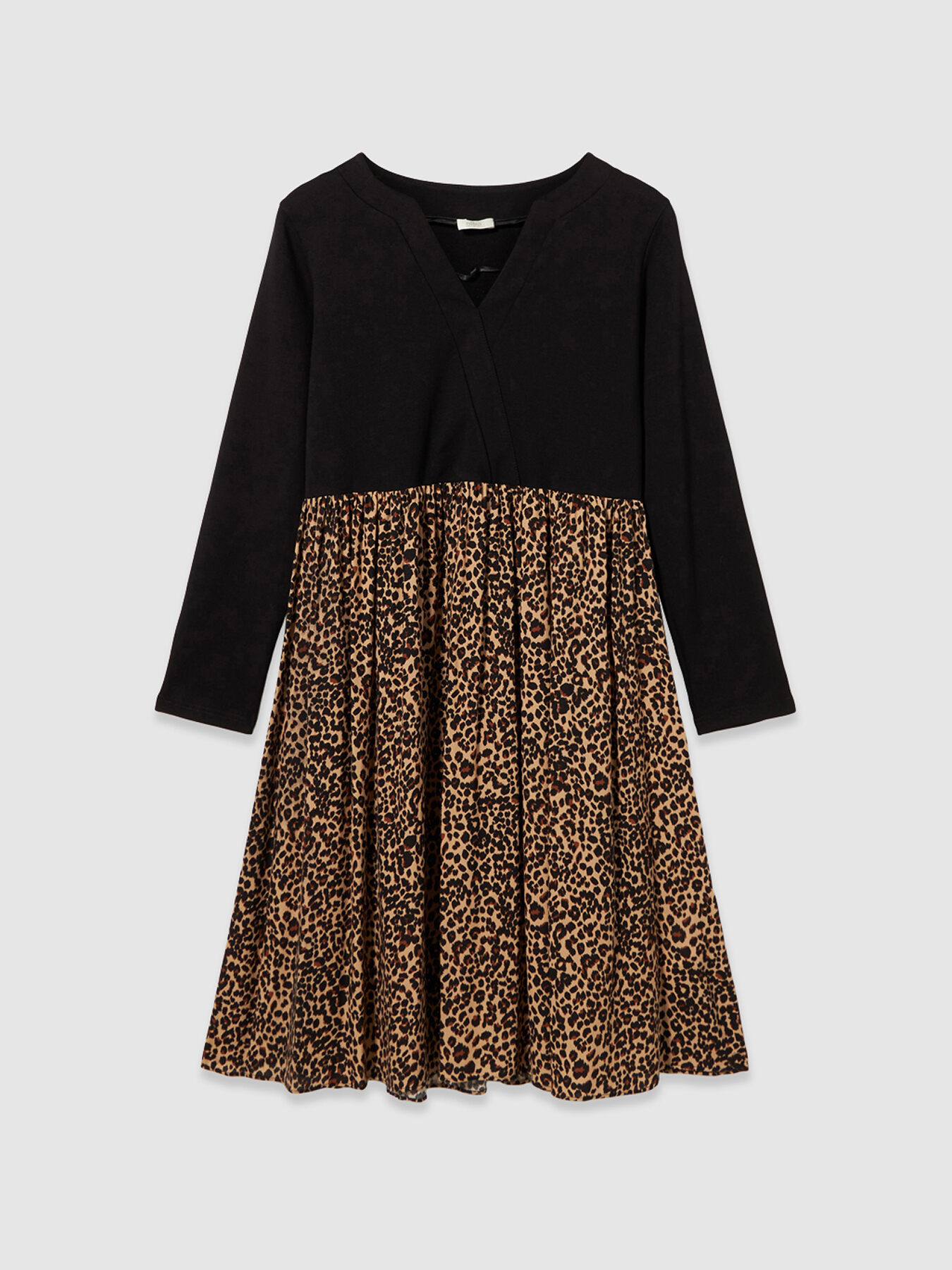 Vestito con gonna animalier image number 4