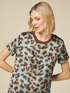Bluse im Animalier-Look aus Satin image number 2