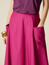 Flared poplin skirt image number 2