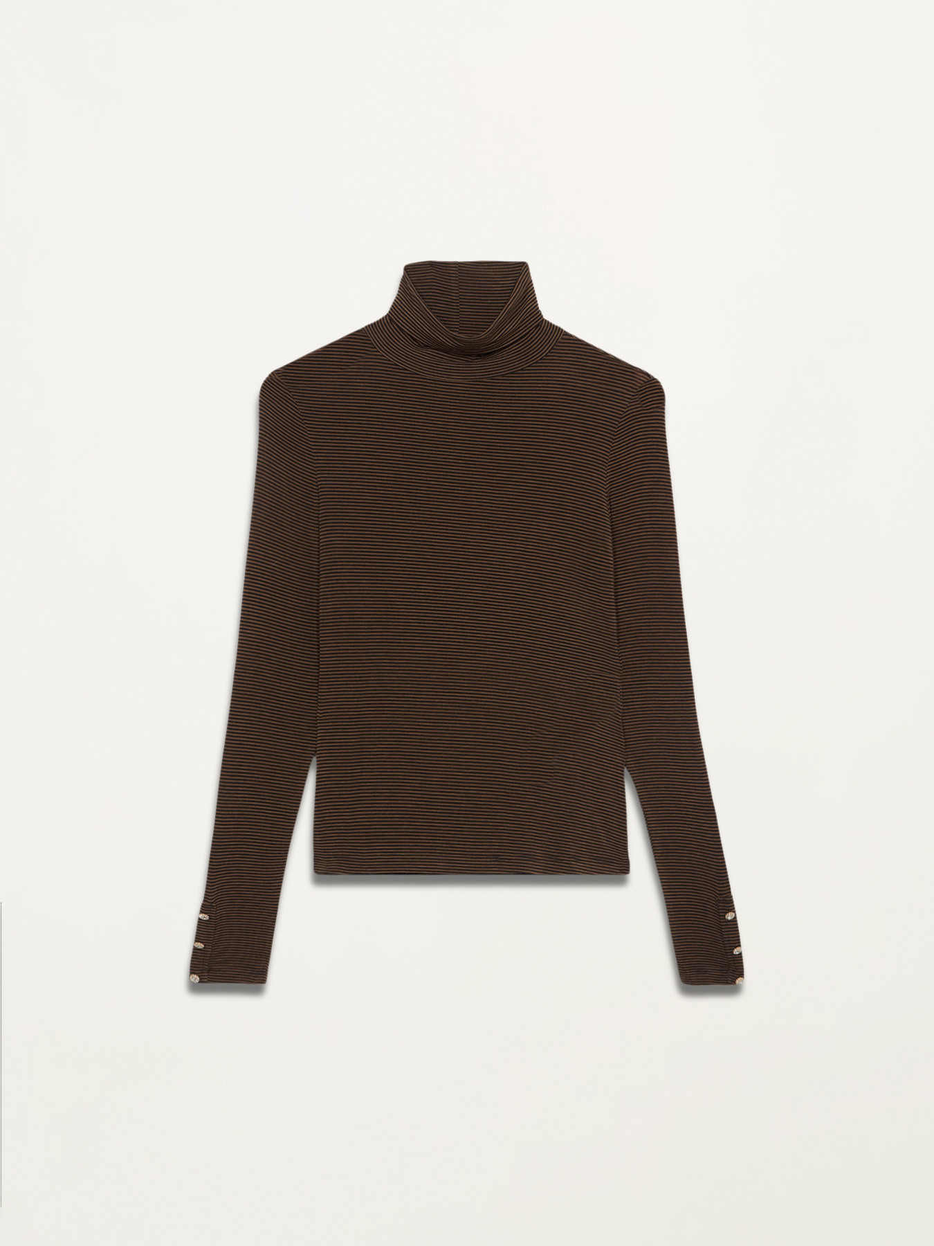 Cashmere blend turtleneck T-shirt image number 3